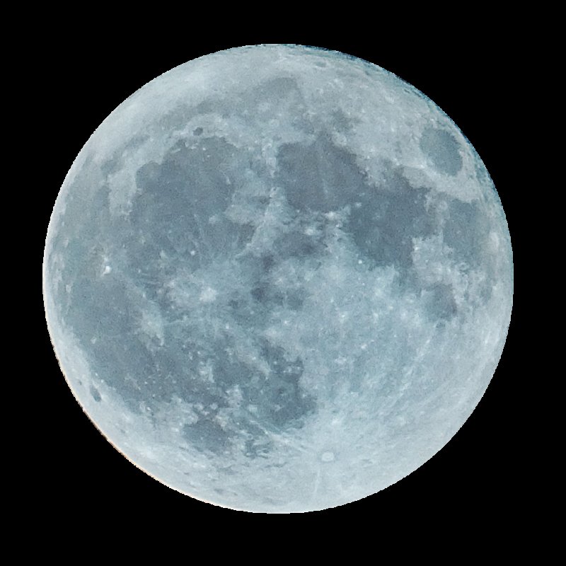 Луна на прозрачном фоне