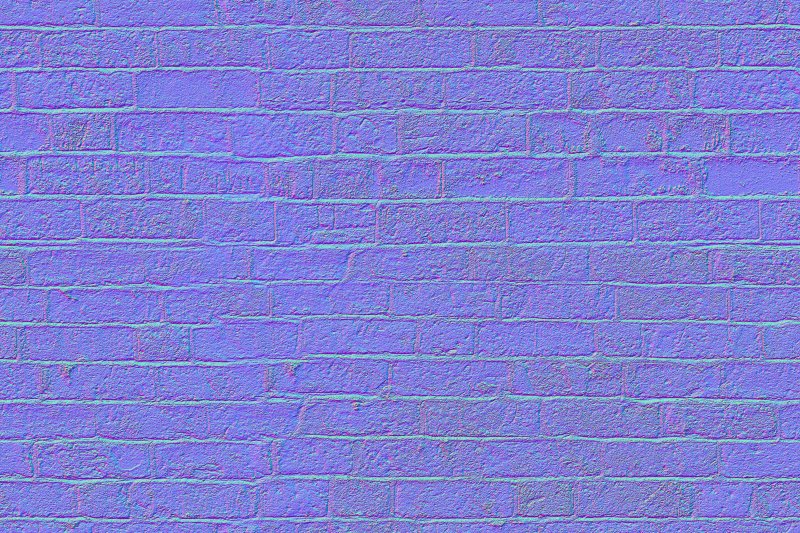 Normal Map кирпичная стена