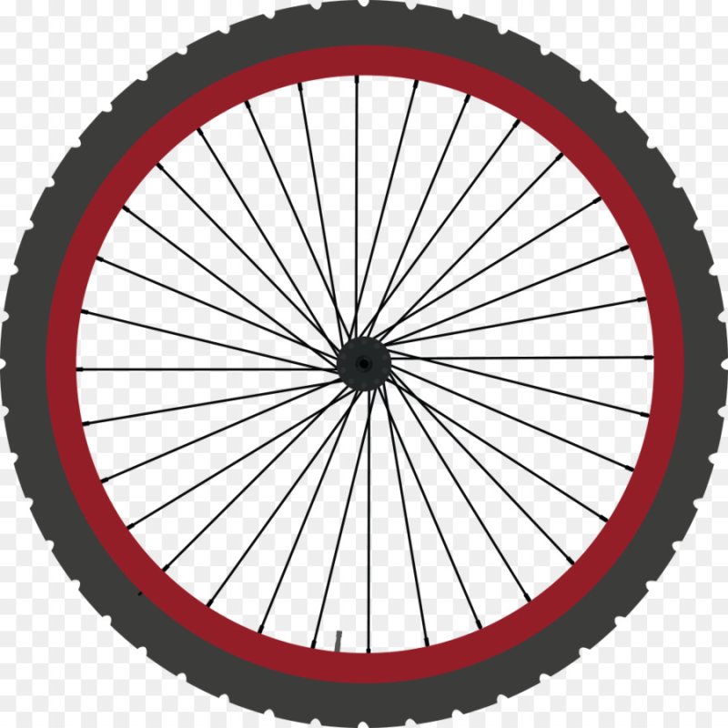 Колесо велосипеда на прозрачном фоне