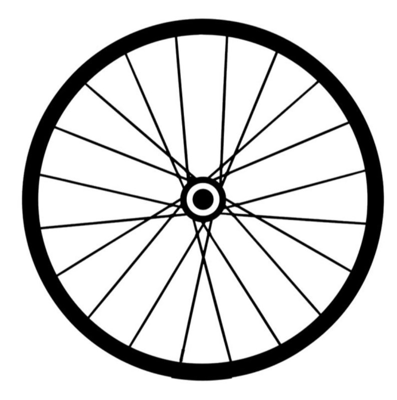 Колесо сбоку вектор