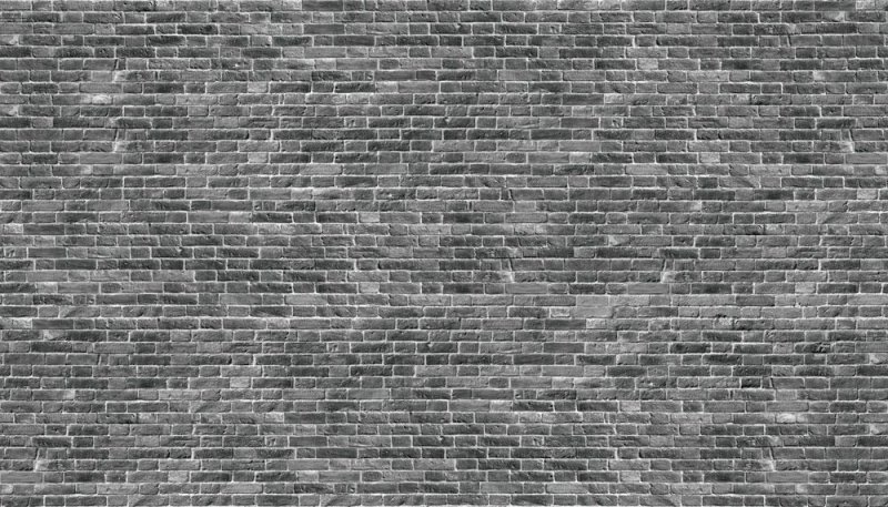 Серая кирпичная стена