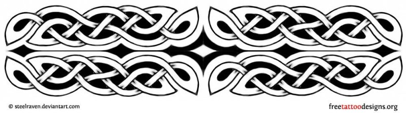 Кельтский браслет тату