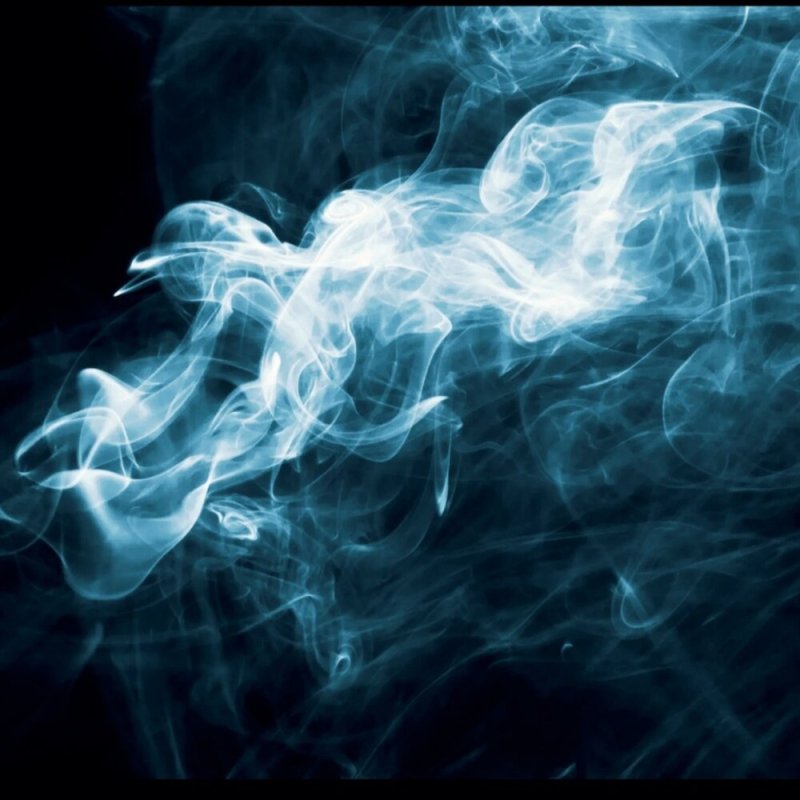 Дым на черном фоне