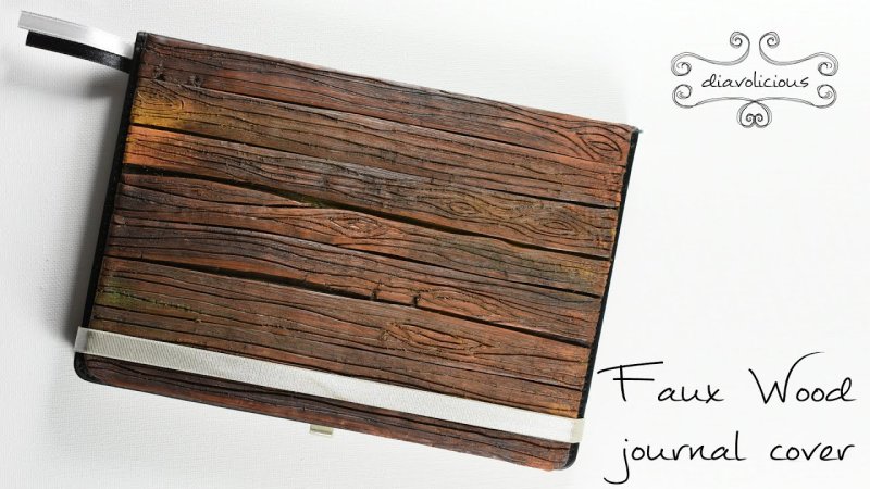 Полимерная глина имитация дерева