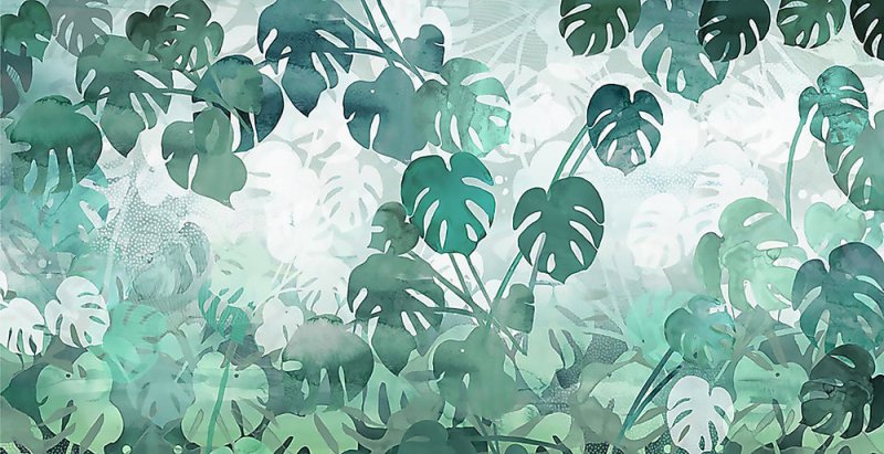 Аффреско пальмовые листья