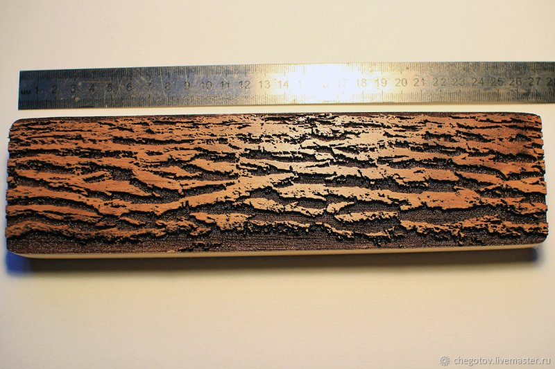 Штамп для имитации дерева