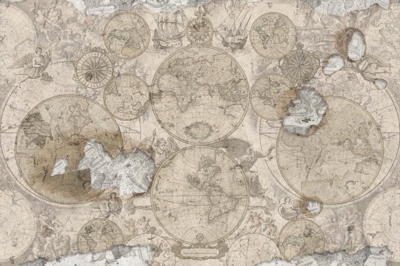 Фон Старая карта