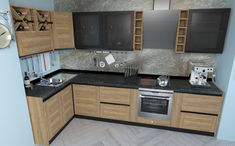 Кухня Сити дуб Галифакс