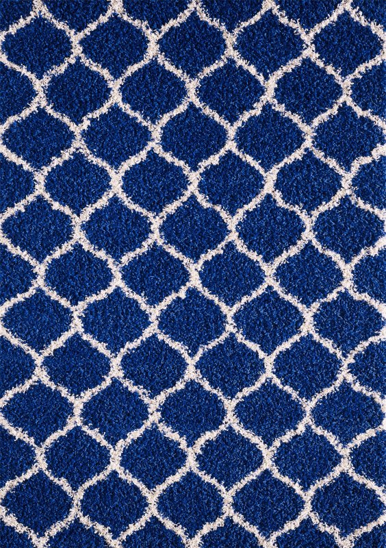 Синий ковер с узором