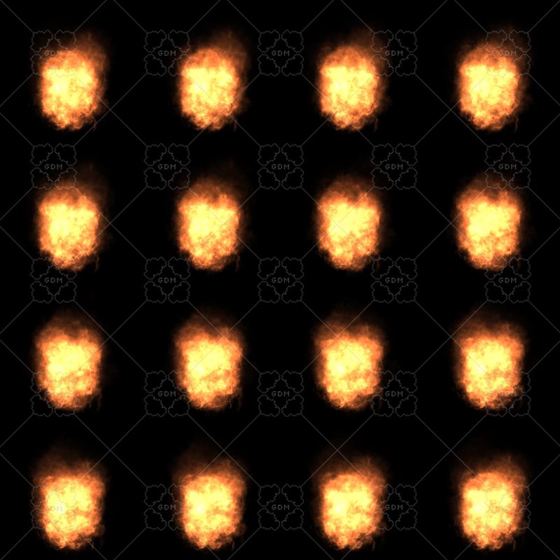 Sprite Sheet пламени