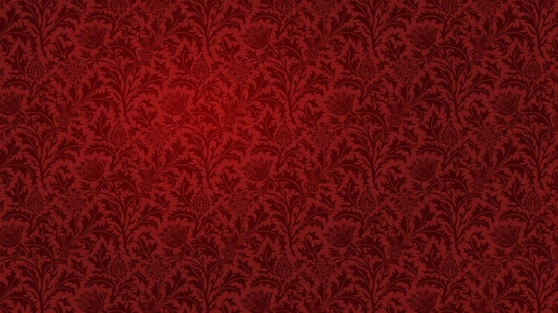 Красный фон с узорами