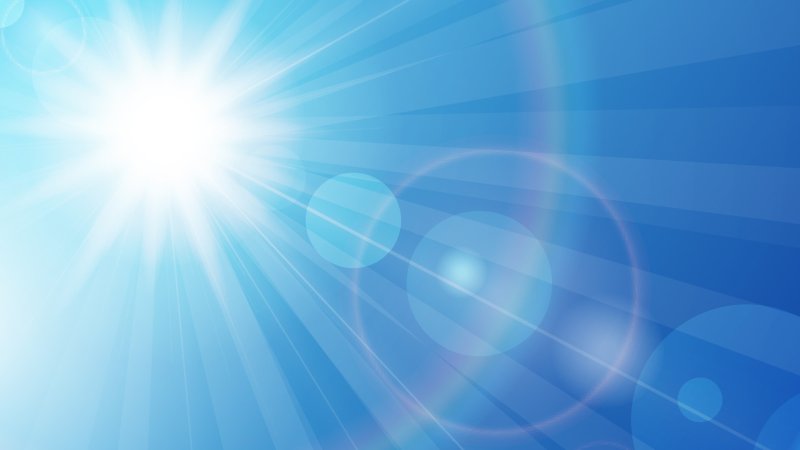 Блик солнца