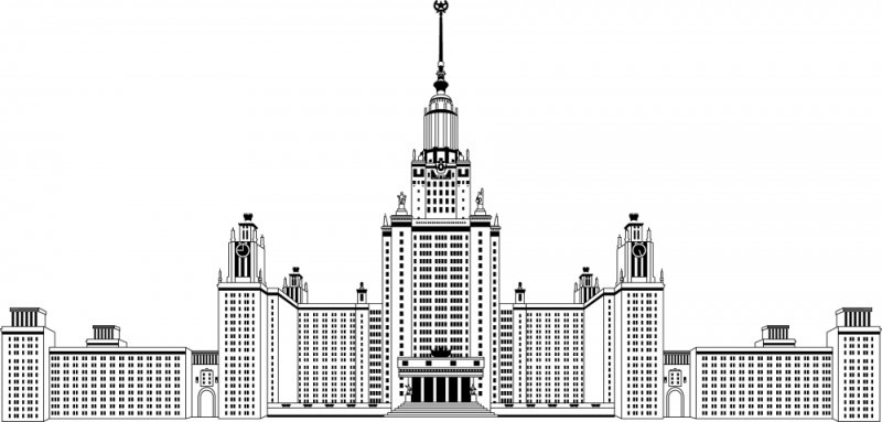 Москва МГУ вектор