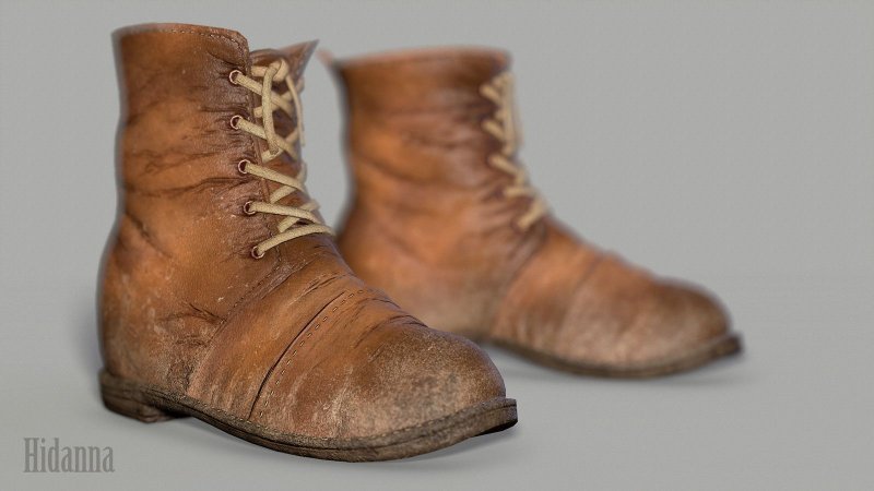 Тканевые ботинки