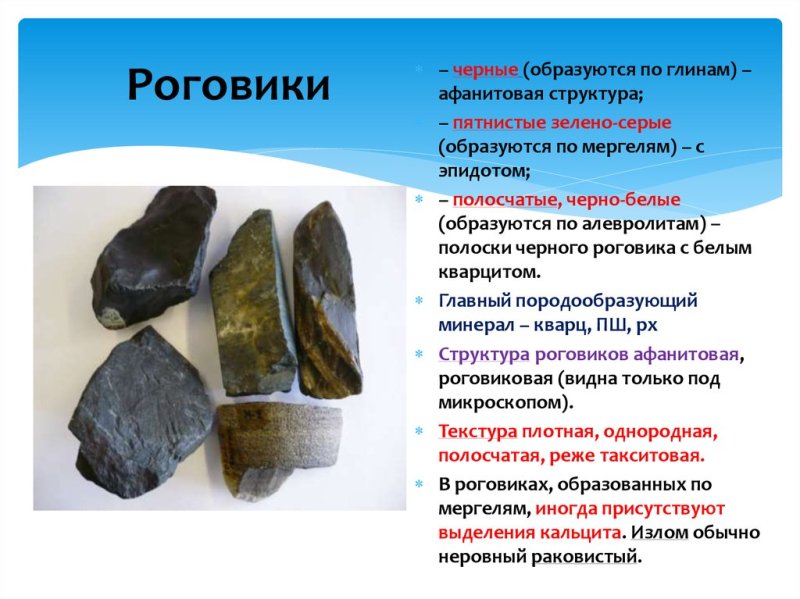 Роговик метаморфическая Горная порода