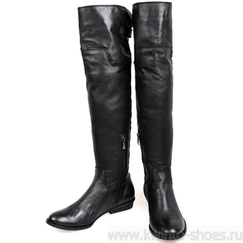 Мужские кожаные ботфорты