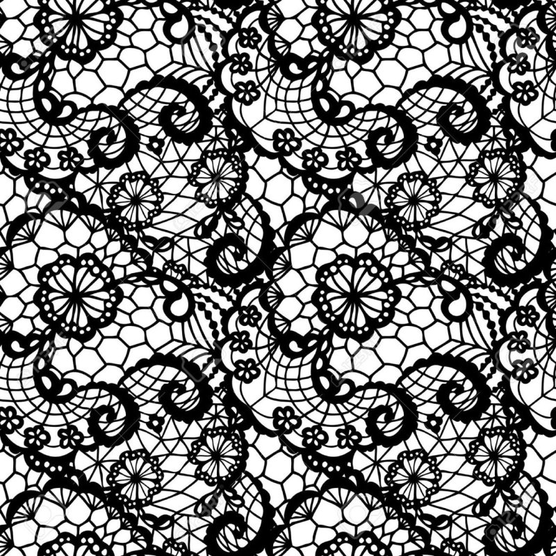 Кружево чёрное