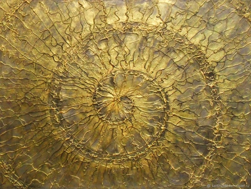Картины с золотой поталью