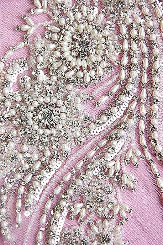 Кружево с бисером и стеклярусом