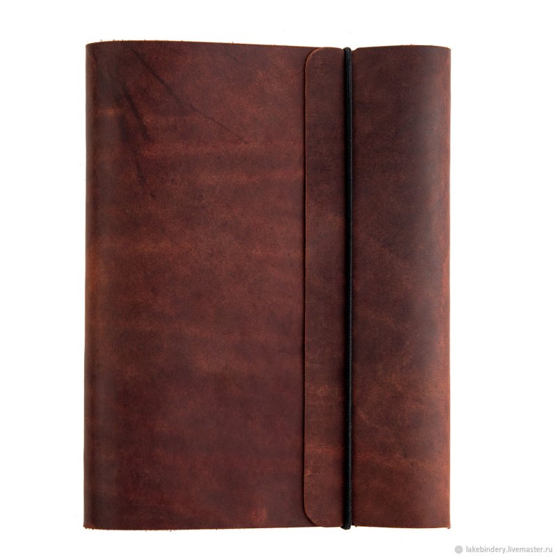 Кожаный блокнот на кольцах