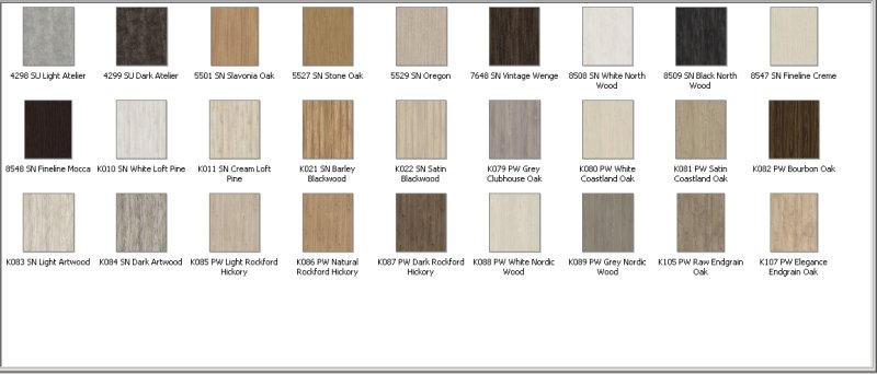 Кроношпан раскладка цветов ЛДСП