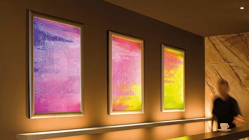 Тонкие световые панели фреймлайт