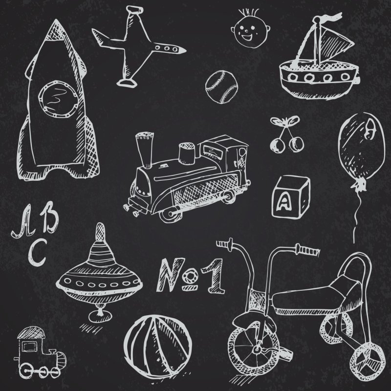 Рисунки мелом