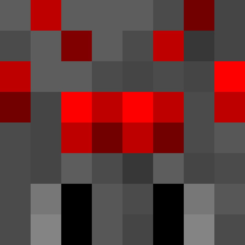 Лицо паука в МАЙНКРАФТЕ