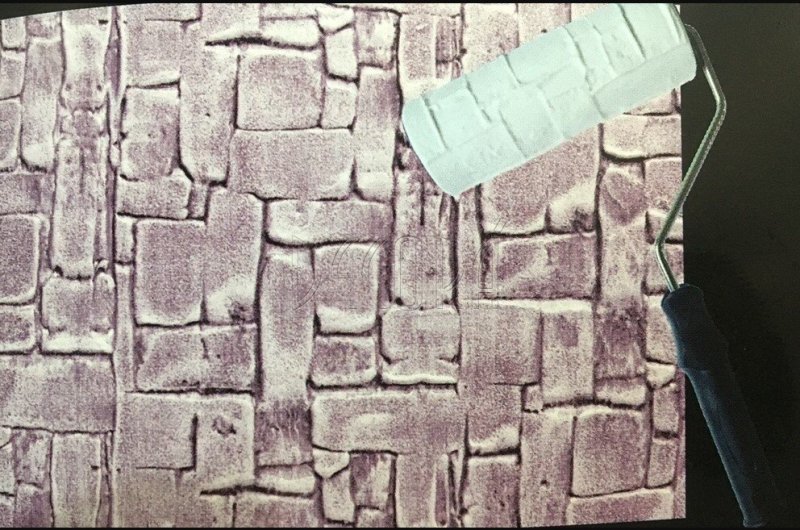 Фактурный валик под камень