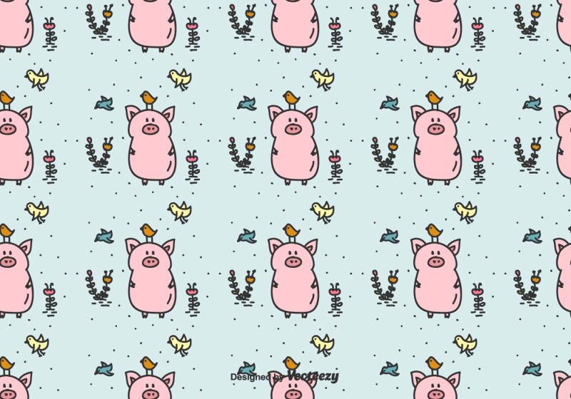 Фон с хрюшками