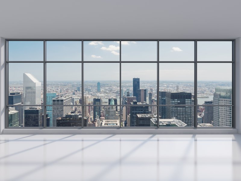 Офис с панорамными окнами