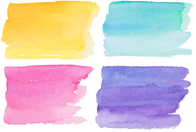 Акварельные мазки