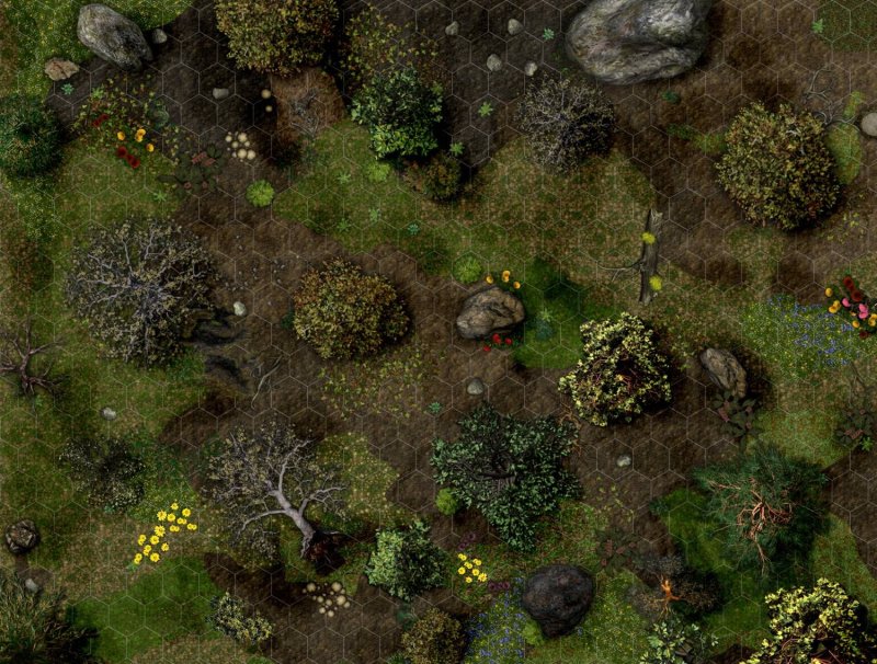 Террейн гекс 3d