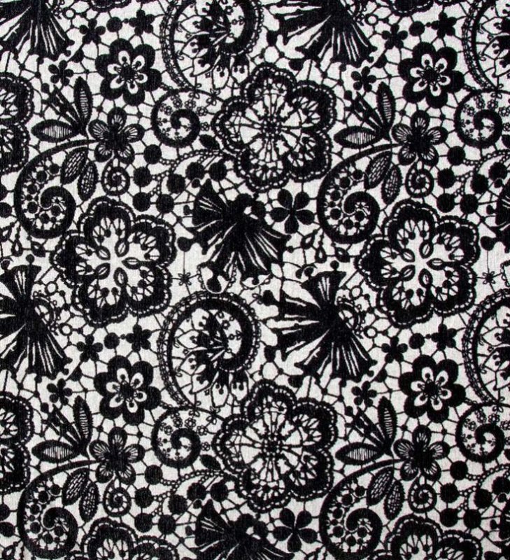 Кружево чёрное