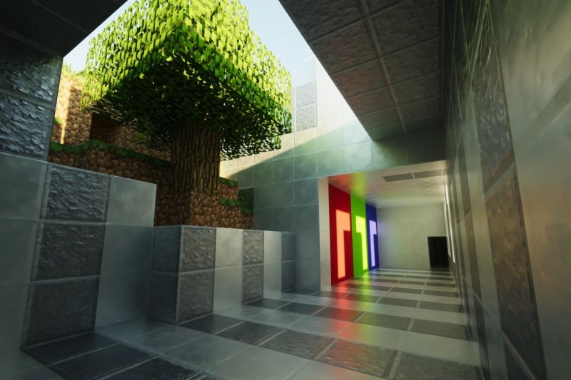 RTX Трассировка лучей майнкрафт