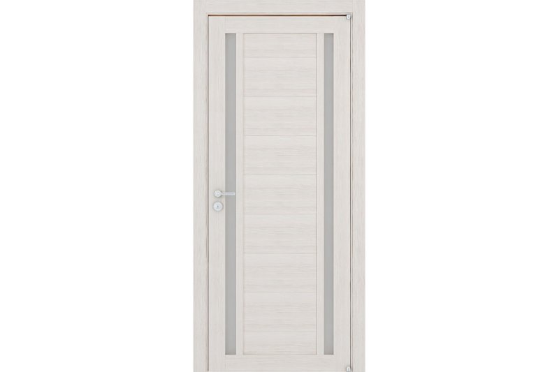 Дверь межкомнатная остеклённая царги Comfort-6 лиственница капучино