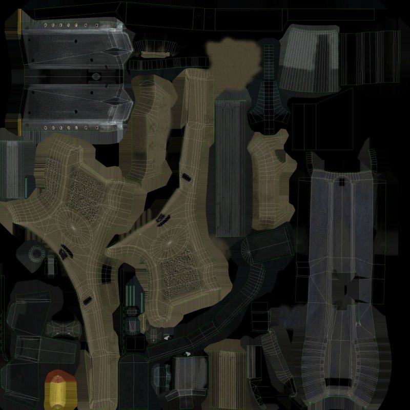 UV развертка ak47