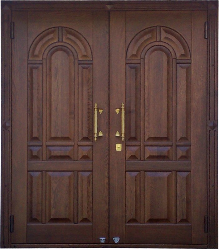 Двухстворчатая дверь входная