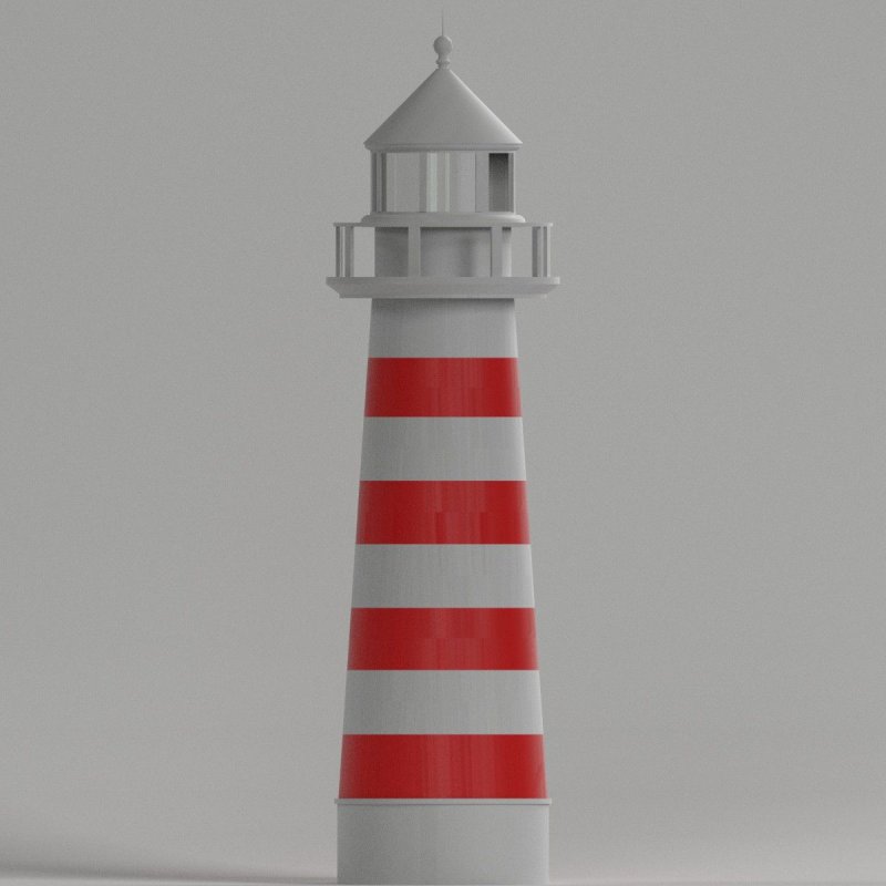 Маяк 3д модель