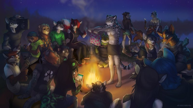 Семейка фуррей Волков