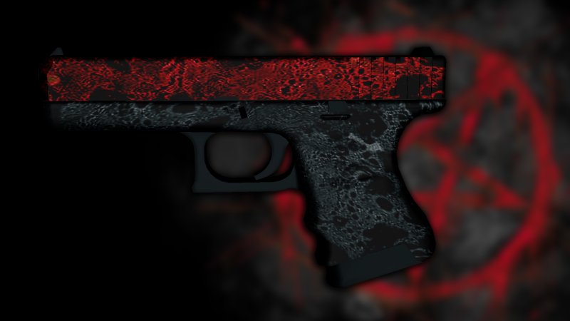 Красный Глок в КС го