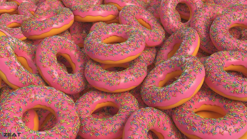 Пончики фон
