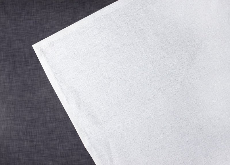 Белая ткань вид сверху