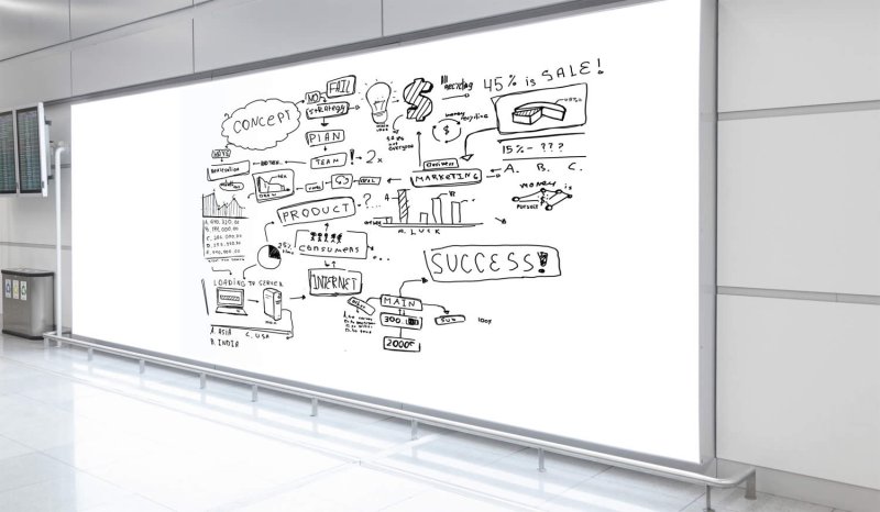 Надписи маркером на доске