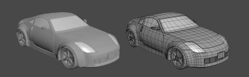 Модель автомобиля в 3ds Max