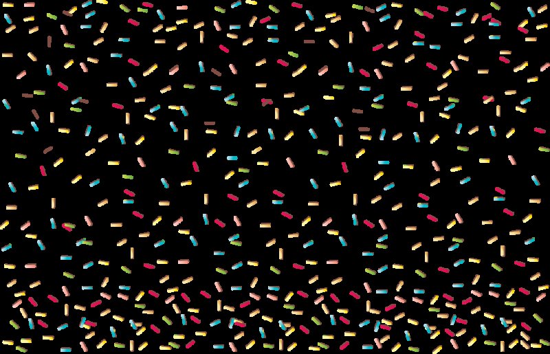 Посыпка на белом фоне