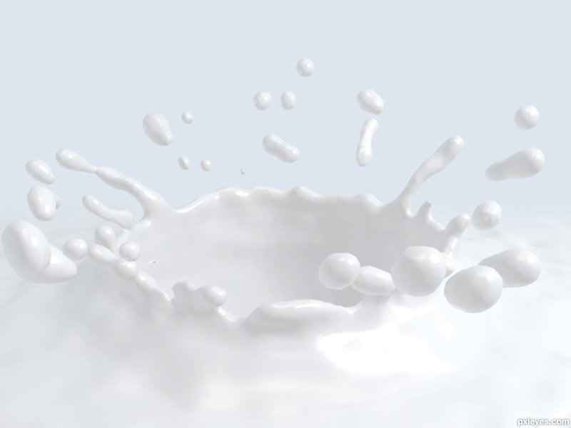 Молоко капли