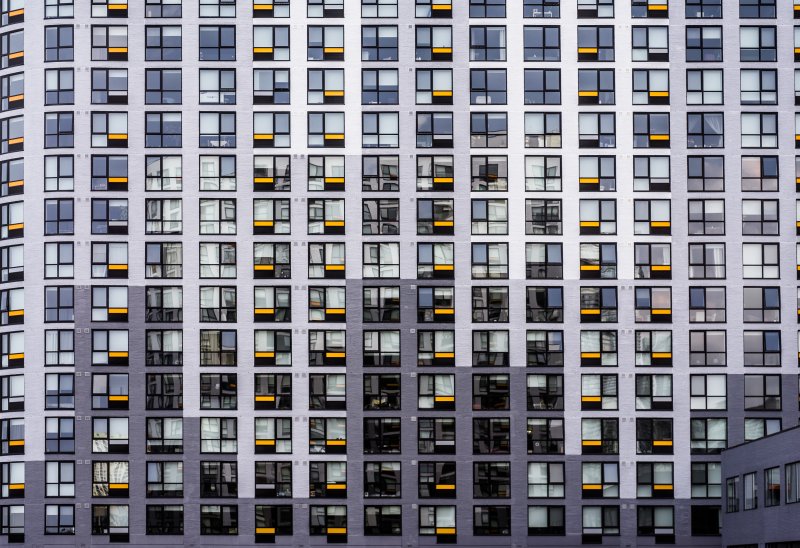 Панельный многоэтажный дом