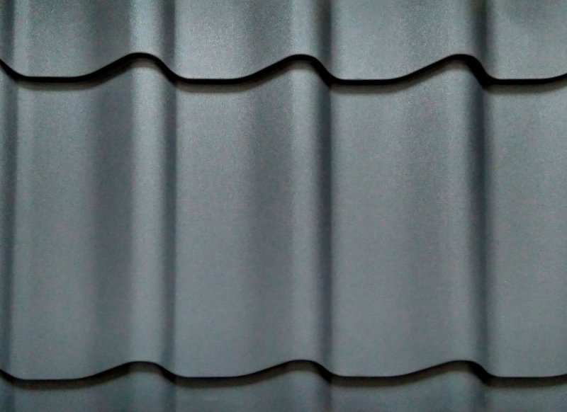 Металлочерепица графит 7024