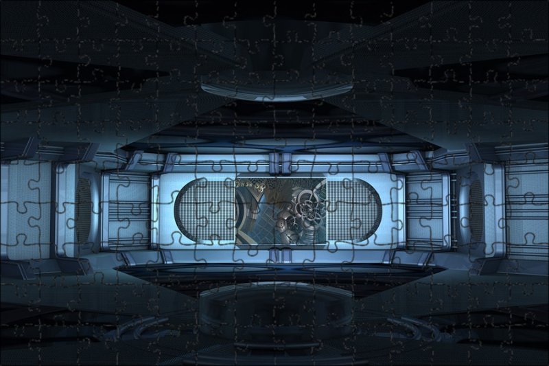 3d коридор космического корабля амонг АС